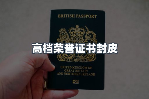 高档荣誉证书封皮